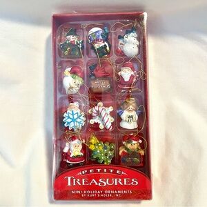 *VINTAGE* Kurt Adler Petite Treasures Christmas Ornaments-23 Pieces in 1 Box